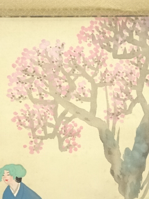 道具 ] - 道具 長野草風筆 収穫 肉筆絹本掛軸（保護箱） □z | ネット